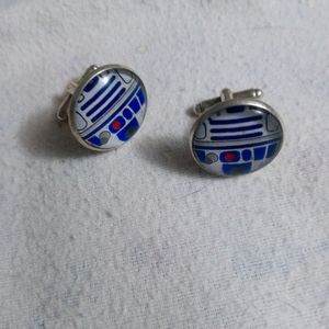 Star wars r2d2 cufflinks cuff links